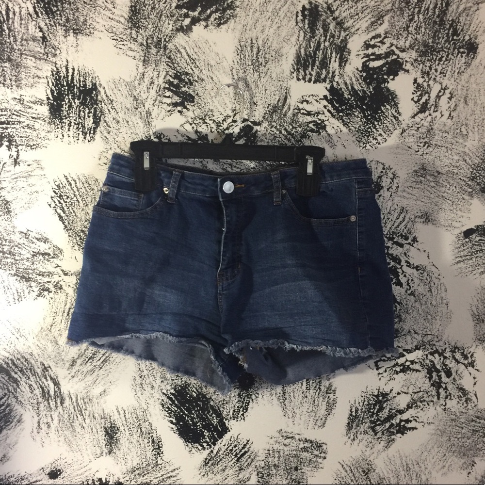 highwaisted jean shorts